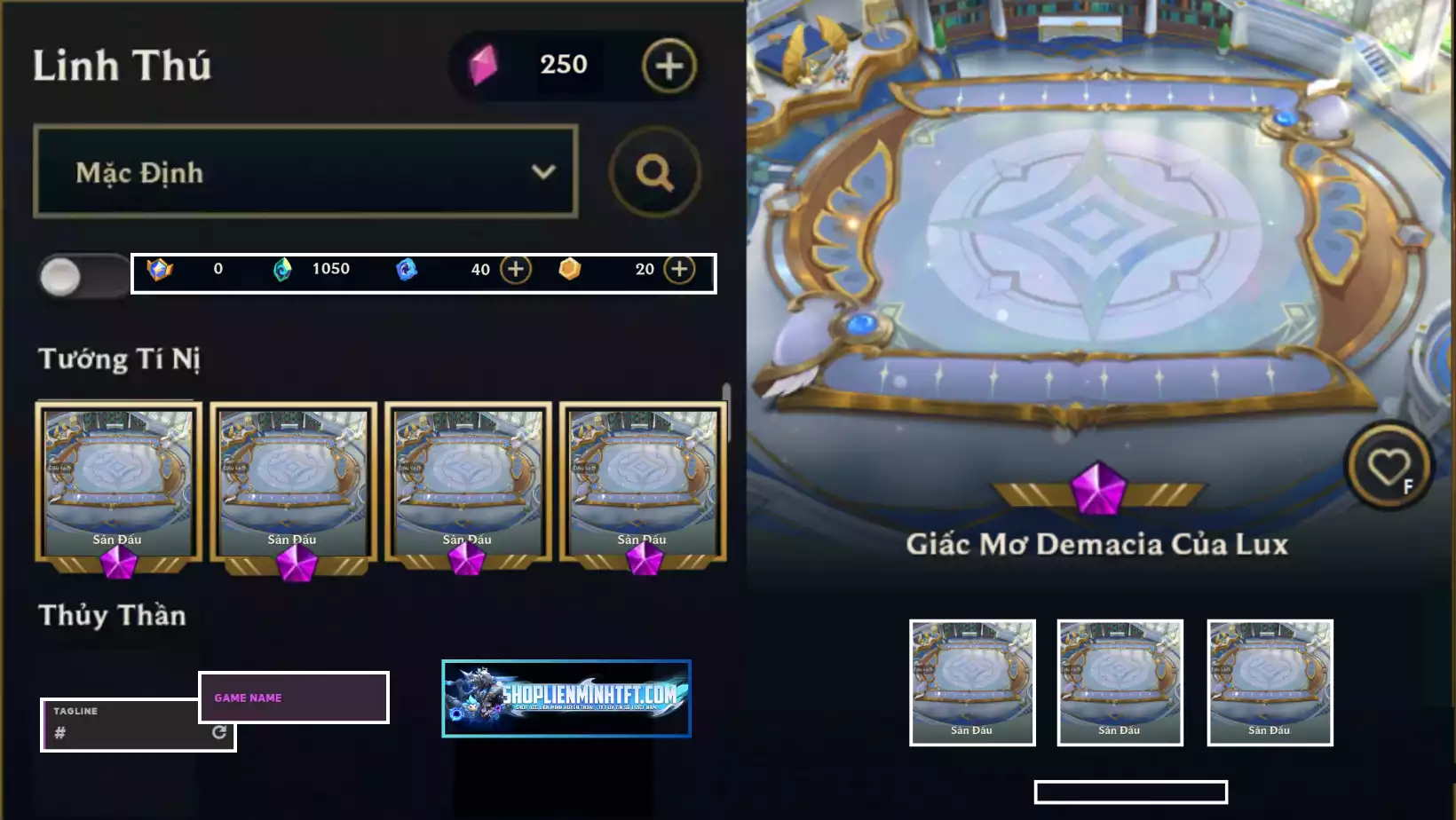 GIẤT MƠ DEMACIA CỦA LUX CLONE